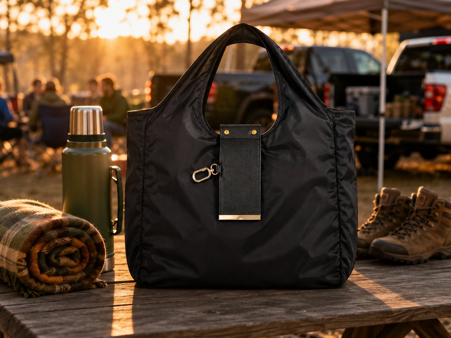 Beach, trail, campsite, tailgate.